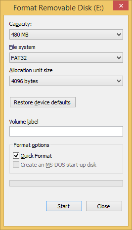 allocation unit size flash drive 16gb for bootable usb drive mac
